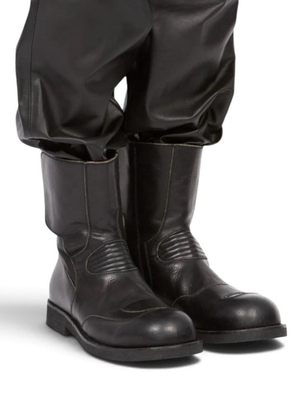 MM6 Maison Margiela Biker Ankle Boots black leather EU 41 US 8 NEW NIB